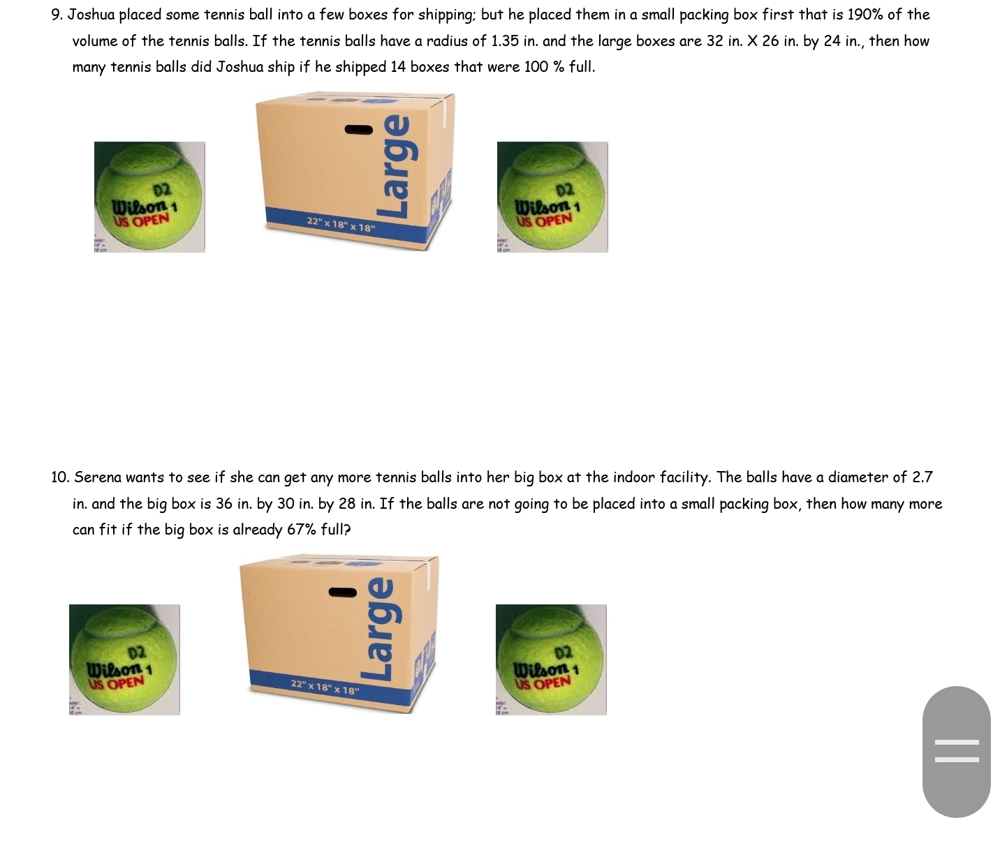 Thanks in advance 9. Joshua placed some Tennis