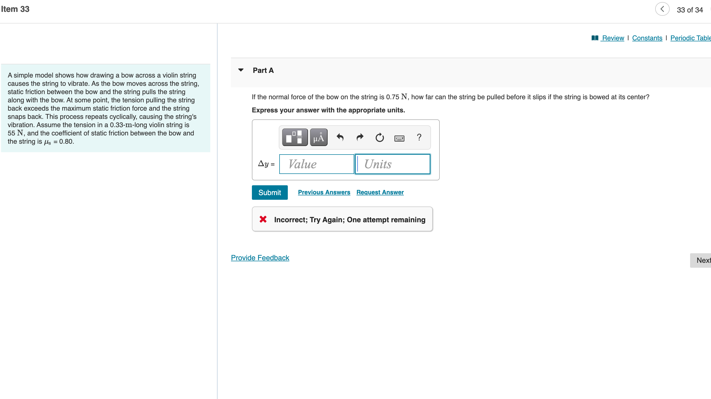 Item 33 < 33 of 34 I Review | Constants |