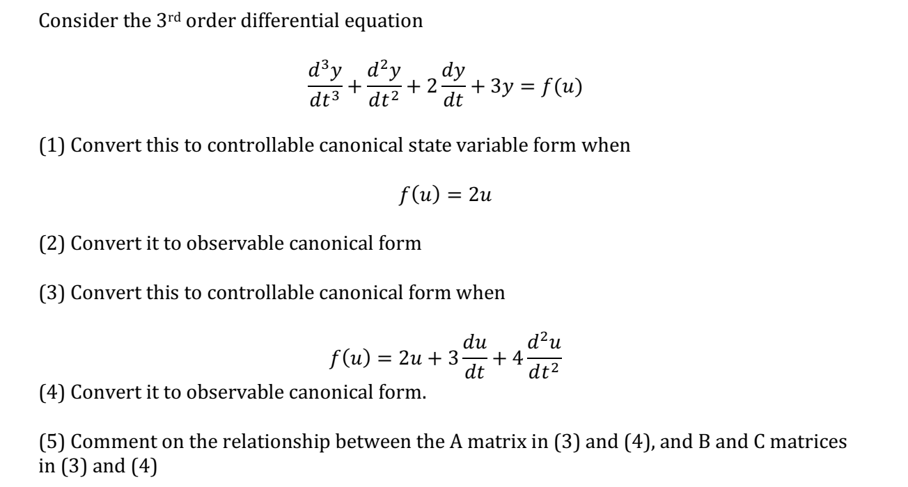Consider the 3rd order differential equation 0133