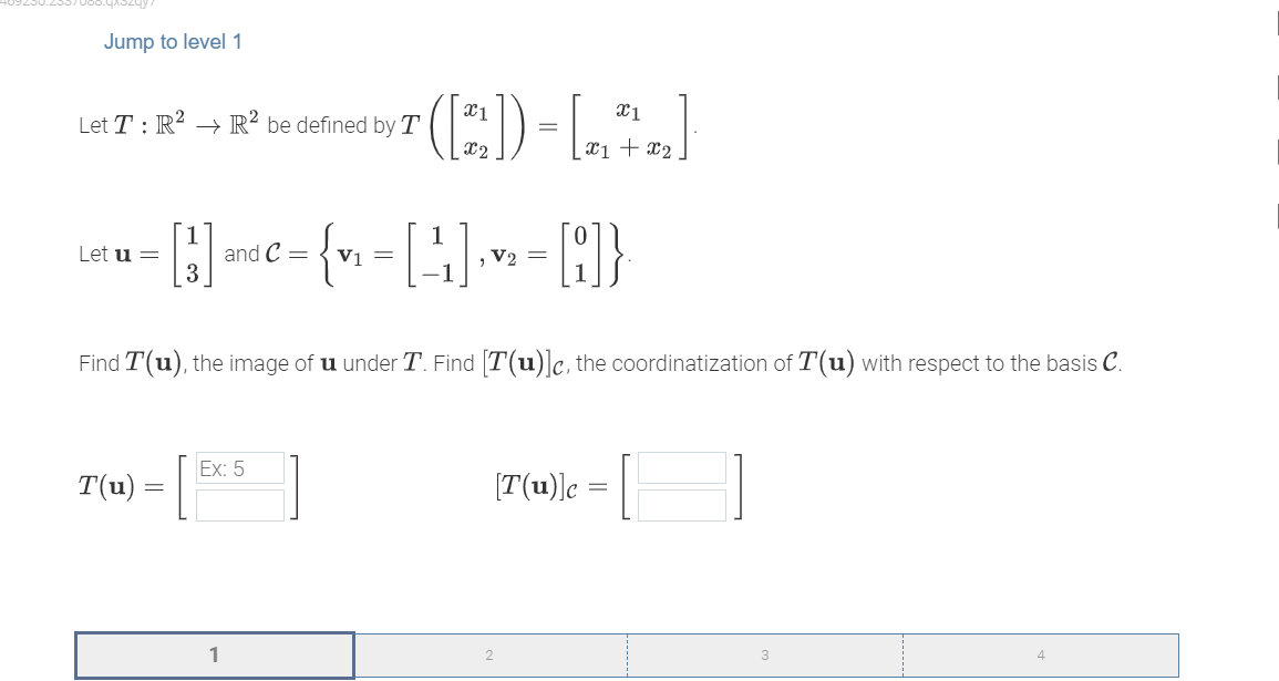 Jump to level 1 Let T : R' _ style=