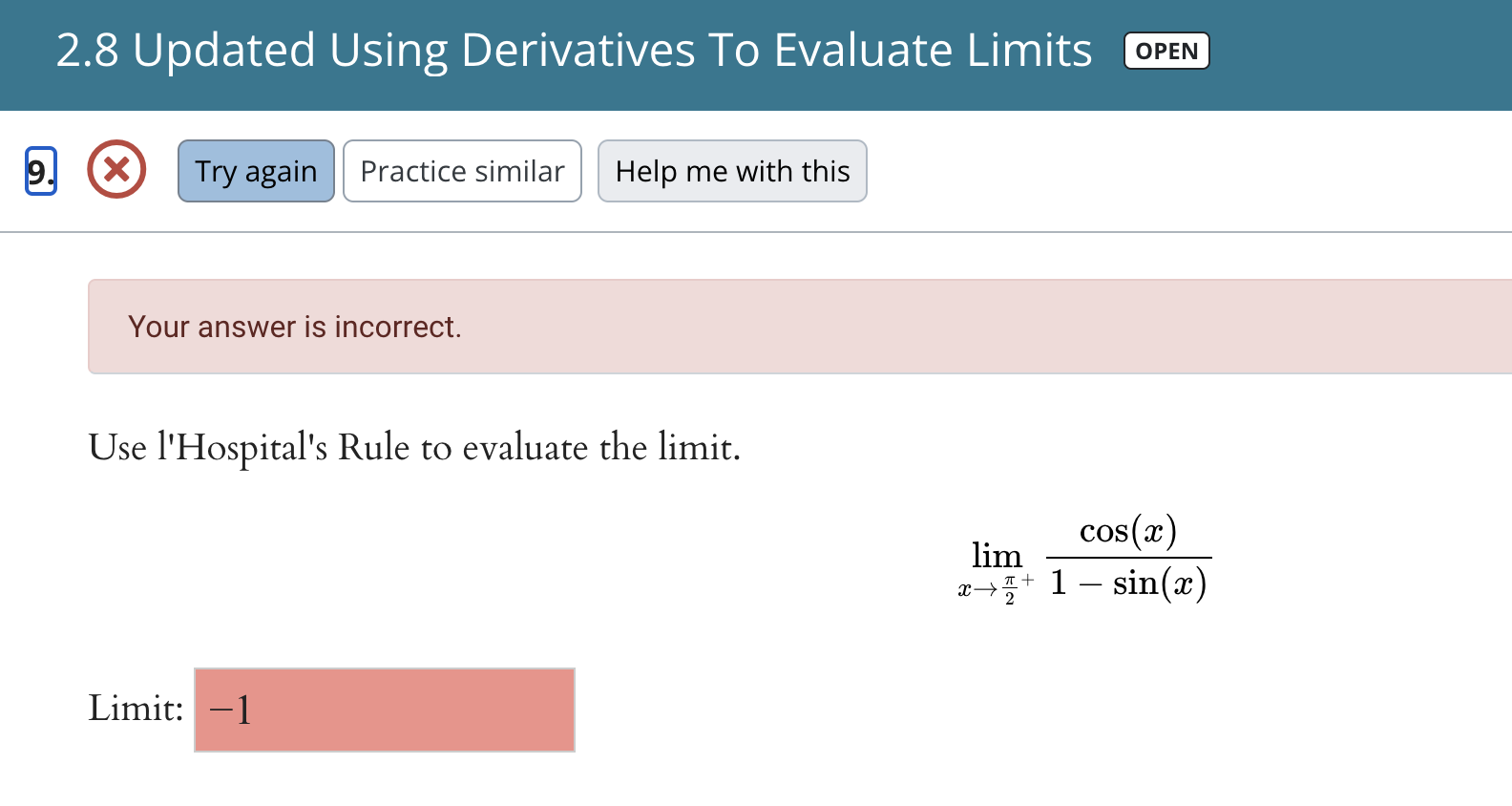 2.8 Updated Using Derivatives To Evaluate Limits