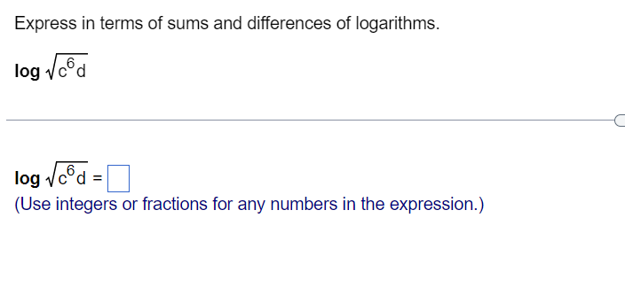 Express in terms of sums and differences of