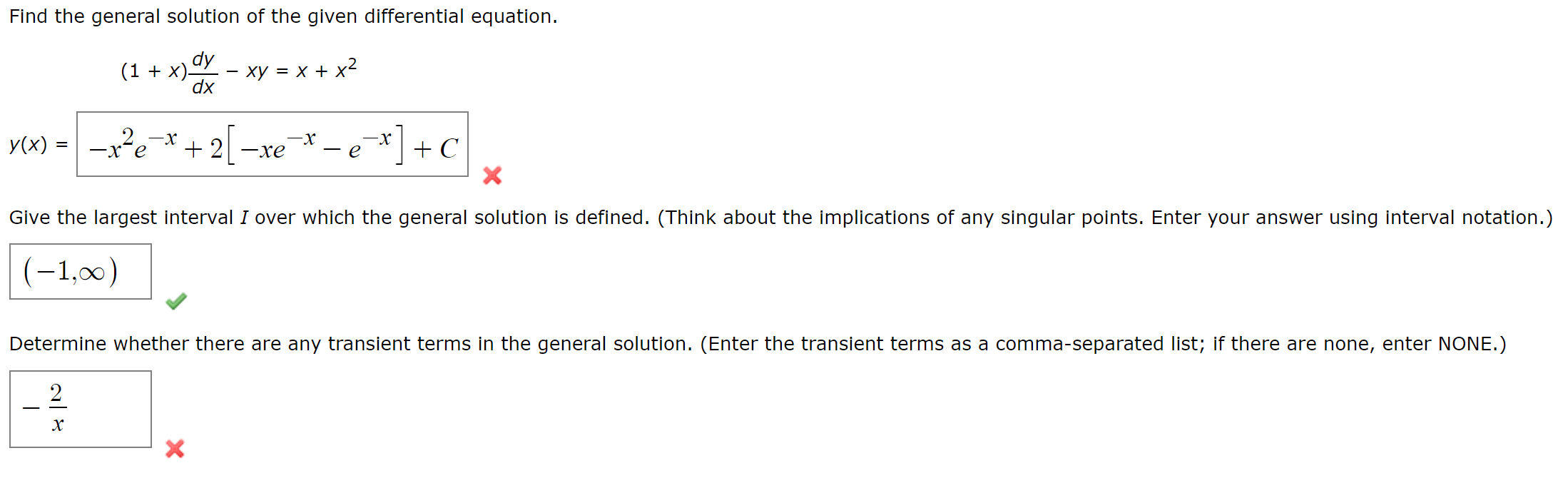 Find the general solution of the given