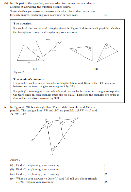 (b) In this part of the question, you are asked