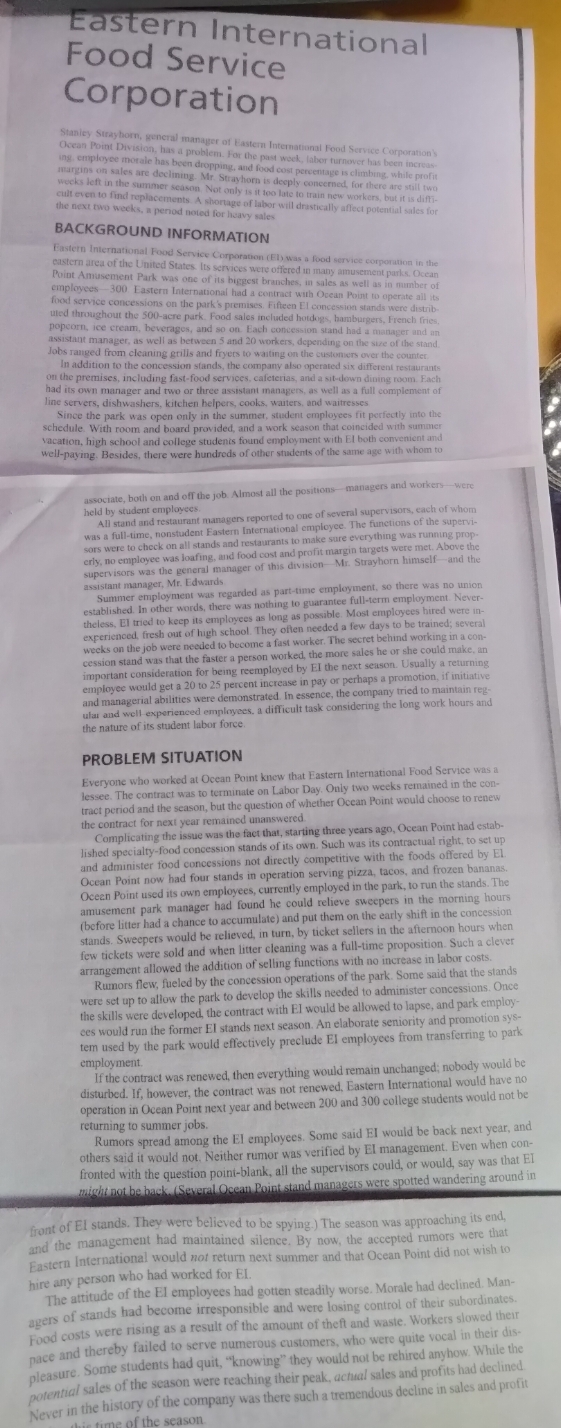 Question 1. Establecer el marco terico que rodea