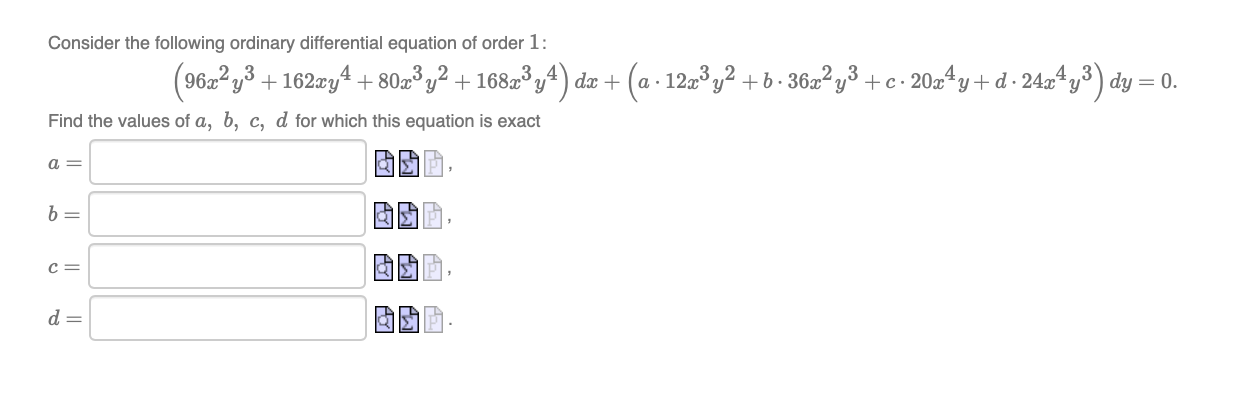 I have four questions and for each question,