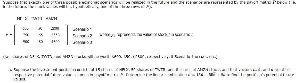 Suppose that exactly one of three possible