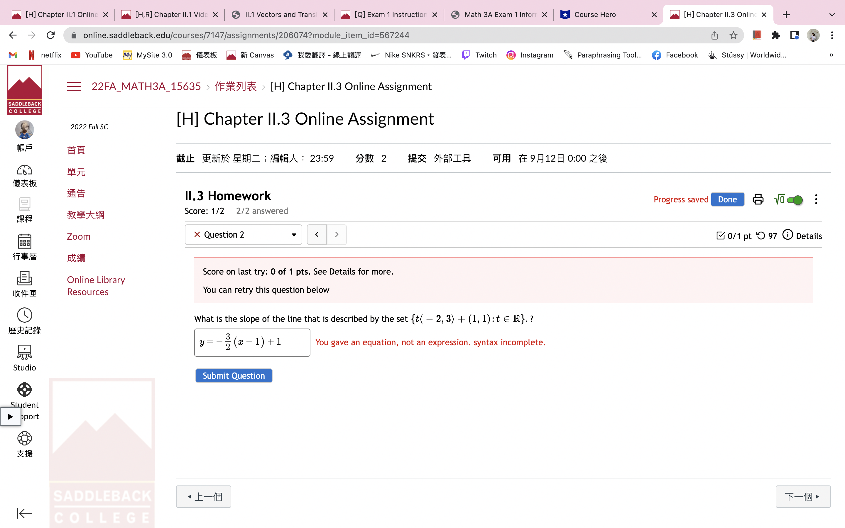 [H] Chapter II.1 Online X [H,R] Chapter Il.1 Vide