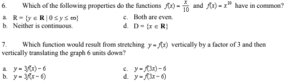 multiple choice use nelson advanced functions 12