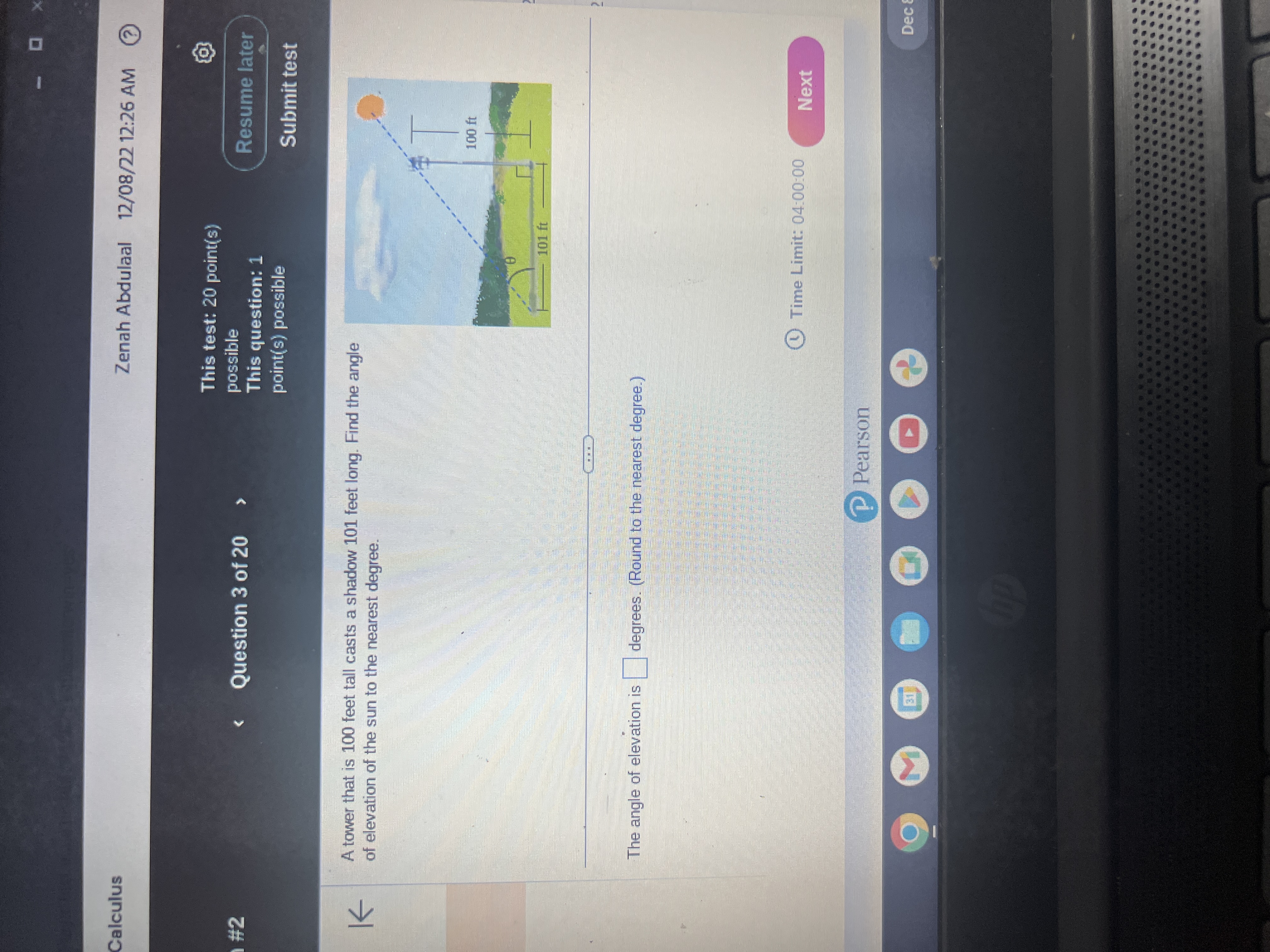 Calculus Zenah Abdulaal 12/08/22 12:26 AM This