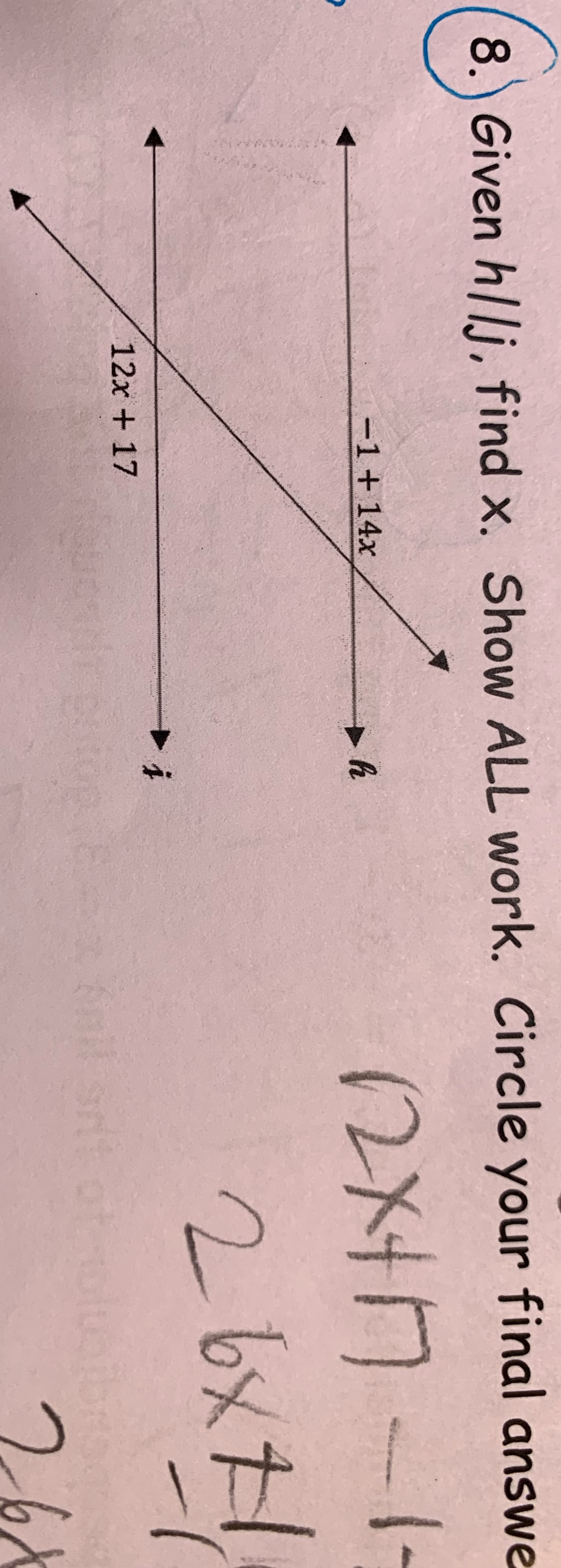 Trying to figure this out I got it wrong \f