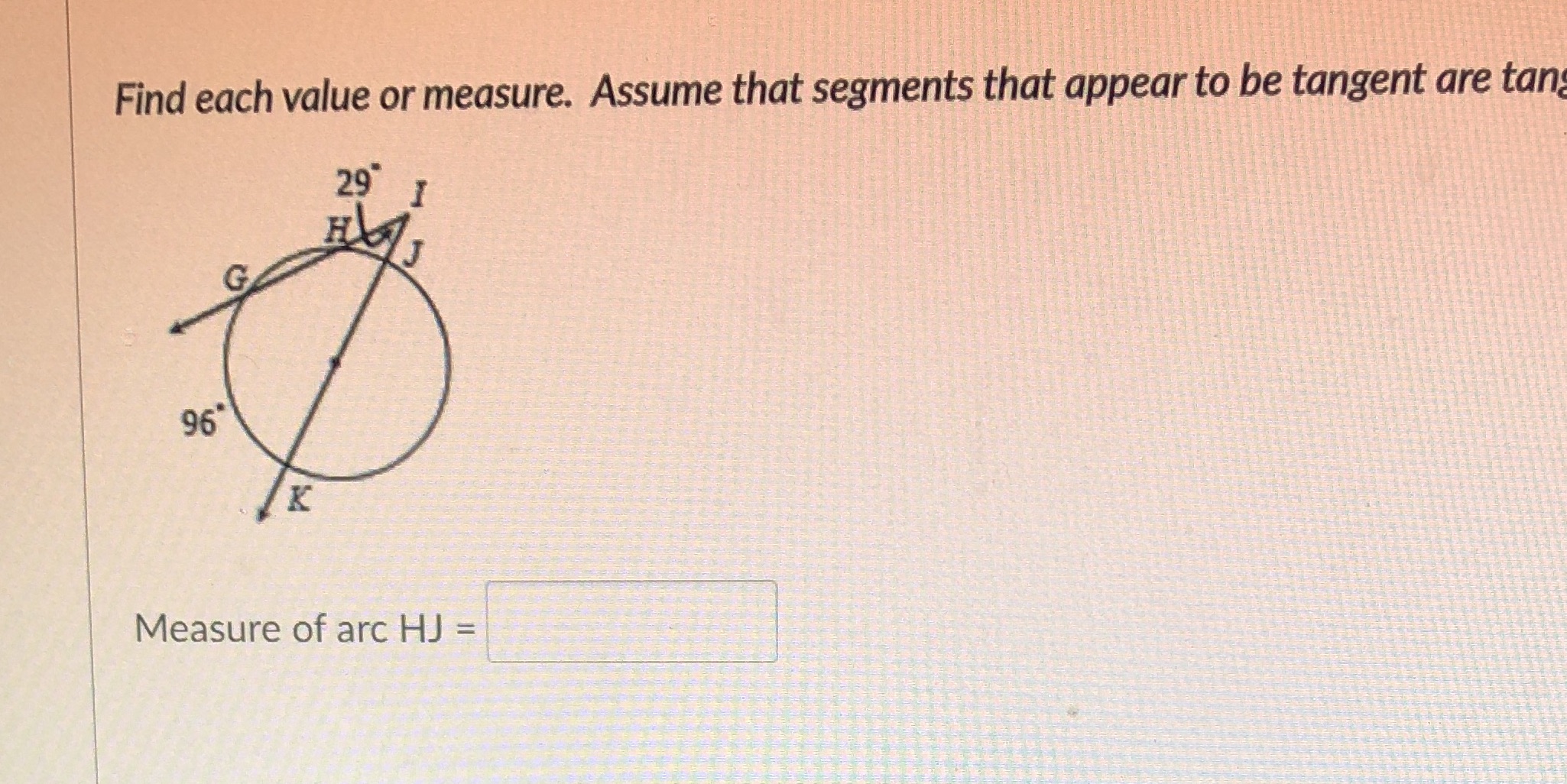 Find each value or measure. Assume that segments