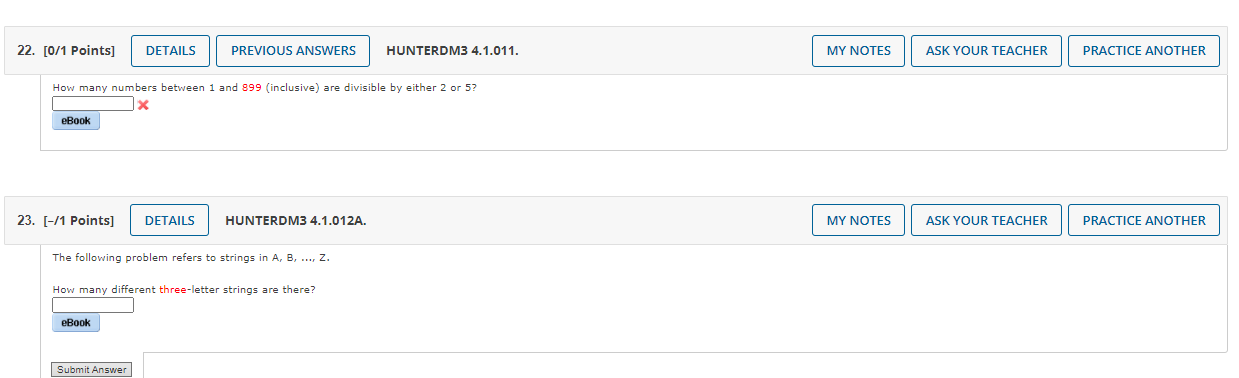 22. [0/1 Points] DETAILS PREVIOUS ANSWERS