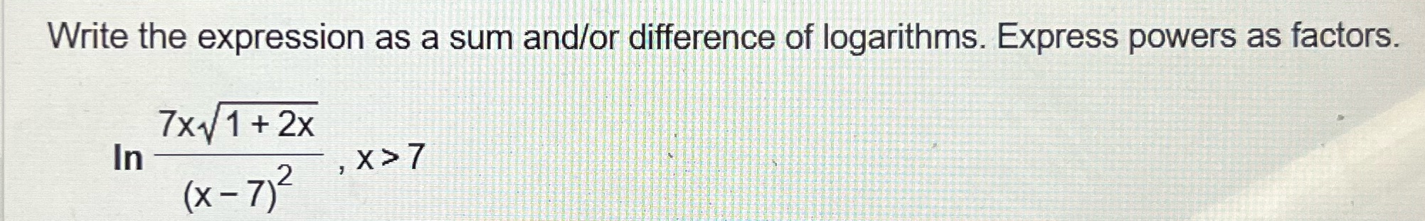 Write the expression as a sum and/or difference