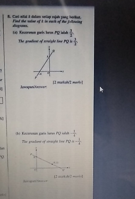 pls help me 8. Cari nilai & dalam setiap rajah