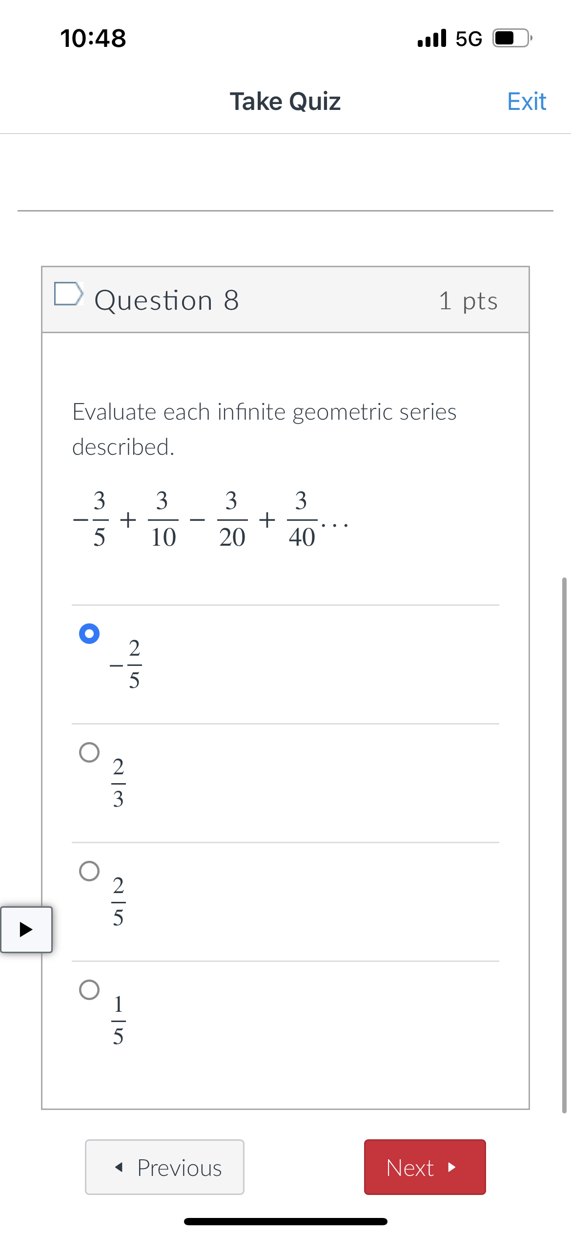 10:47 .Ill 5G Take Quiz Exit PLIJUIIally