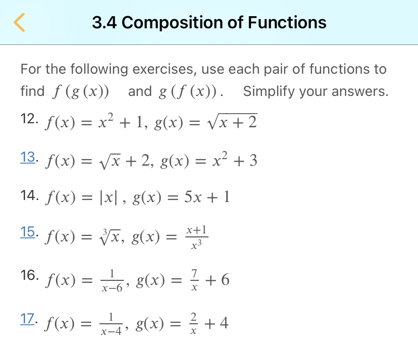 section 3.4 #'s 13 & 17 77. a(x) = -x +43.5
