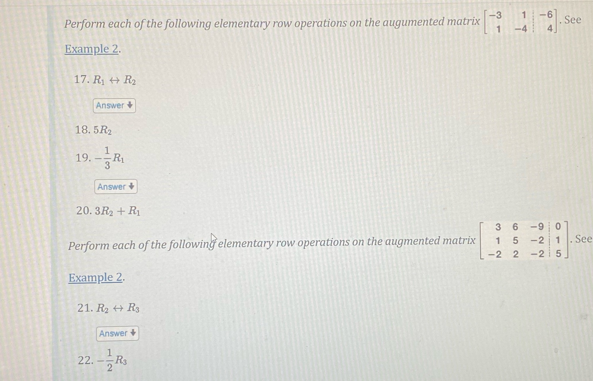 18,20,22 please Perform each of the following