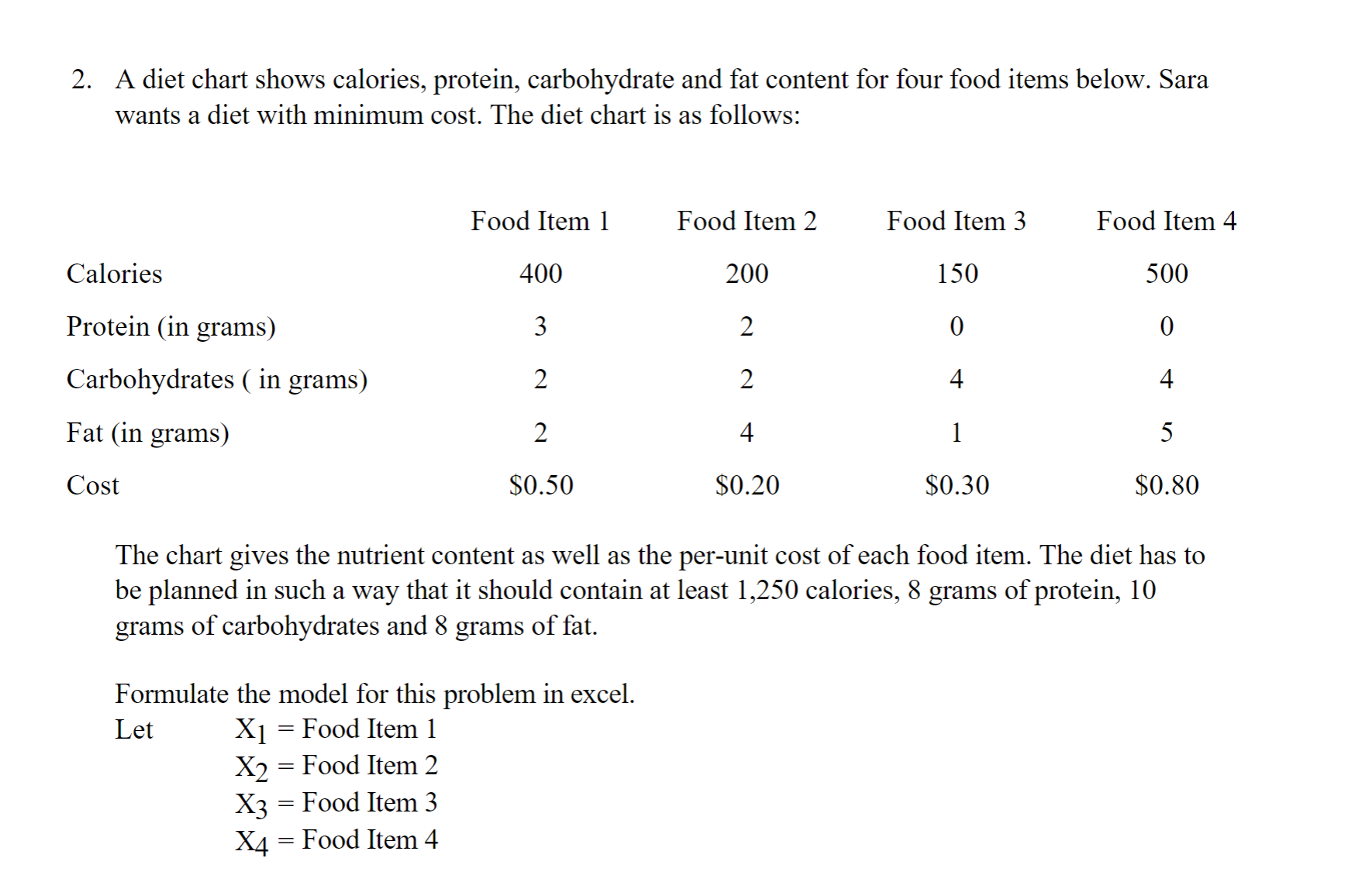 Hello, I have an excel mathematical question and