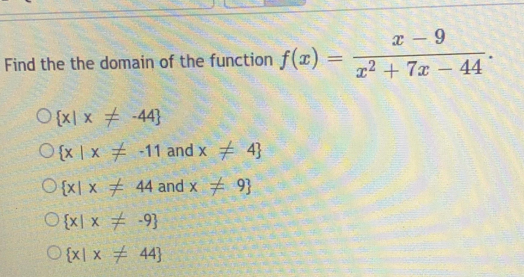2 - 9 Find the the domain of the function f (c)