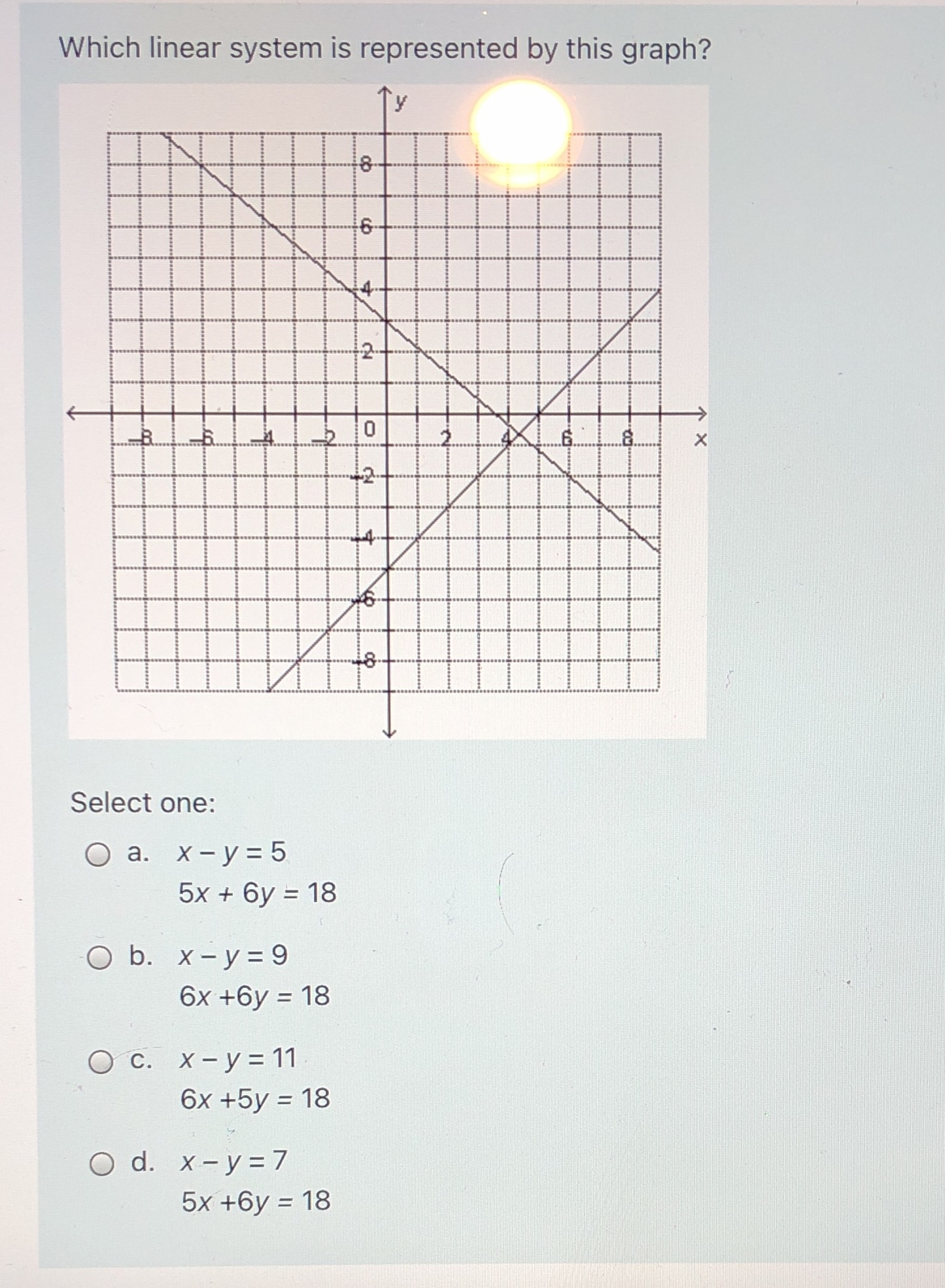 I need help with this question Which linear