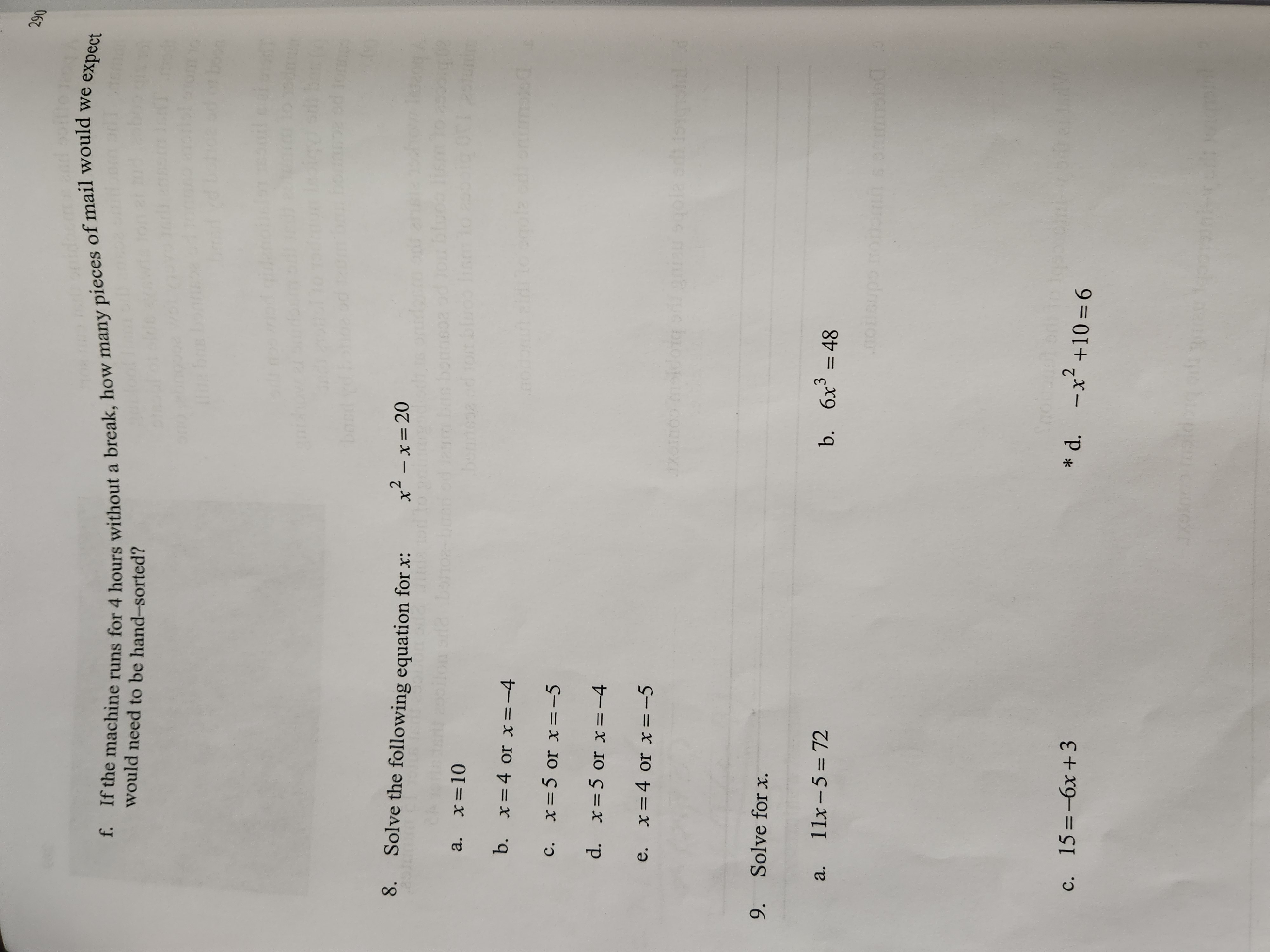 A post office has a machine that can sort letters