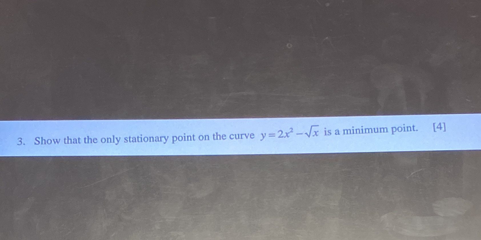 differentiation 3. Show that the only stationary