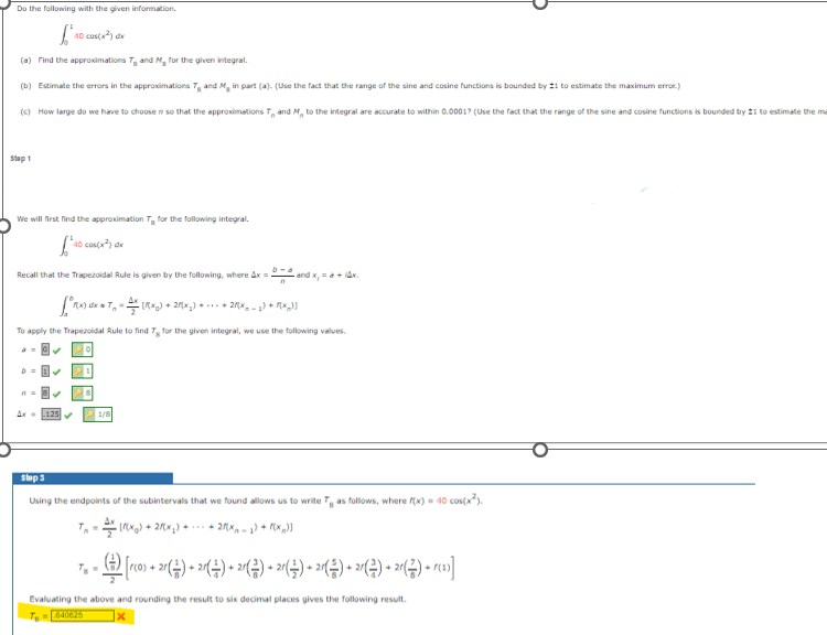 Do the following with the given information. (a)
