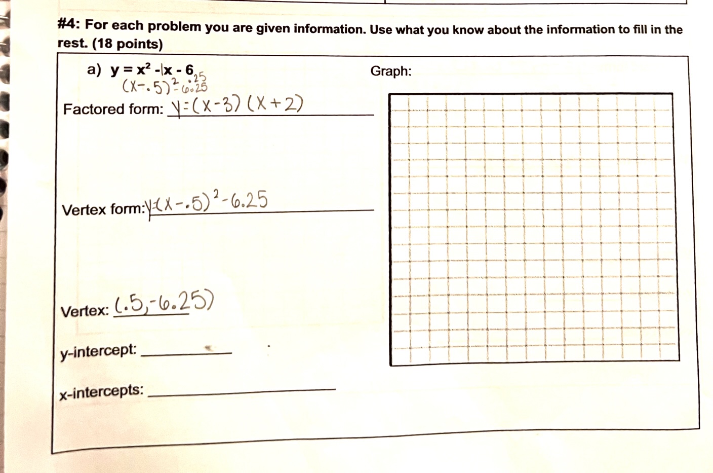 #4: For each problem you are given information.