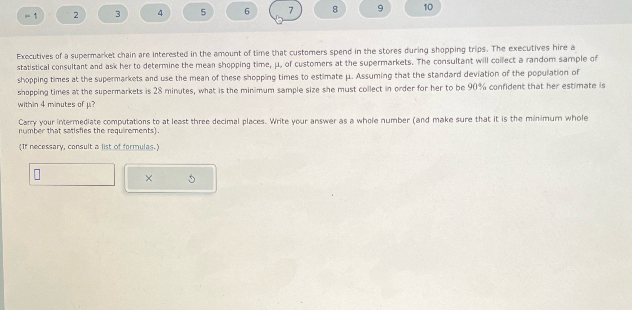 2 3 4 5 6 8 9 10 Executives of a supermarket