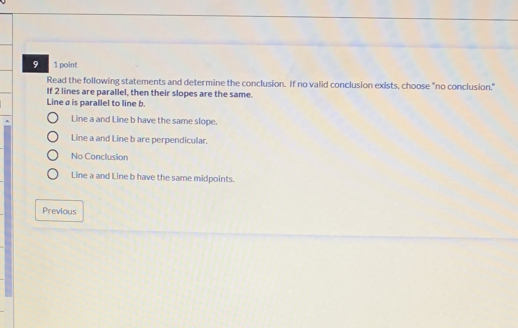 9 1 point Read the following statements and