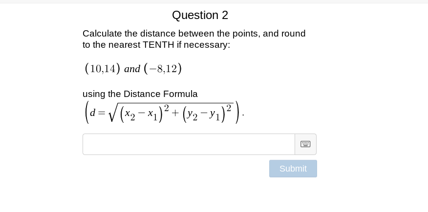Estimate the length of the segment. To help, we