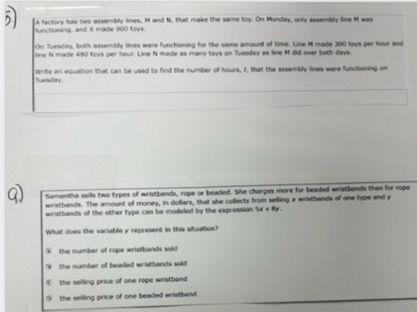 show work on paper Select the most appropriate