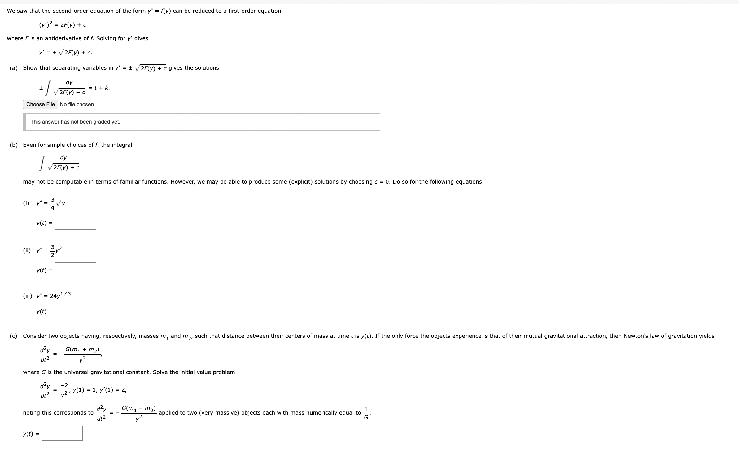 We saw that the second-order equation of the form