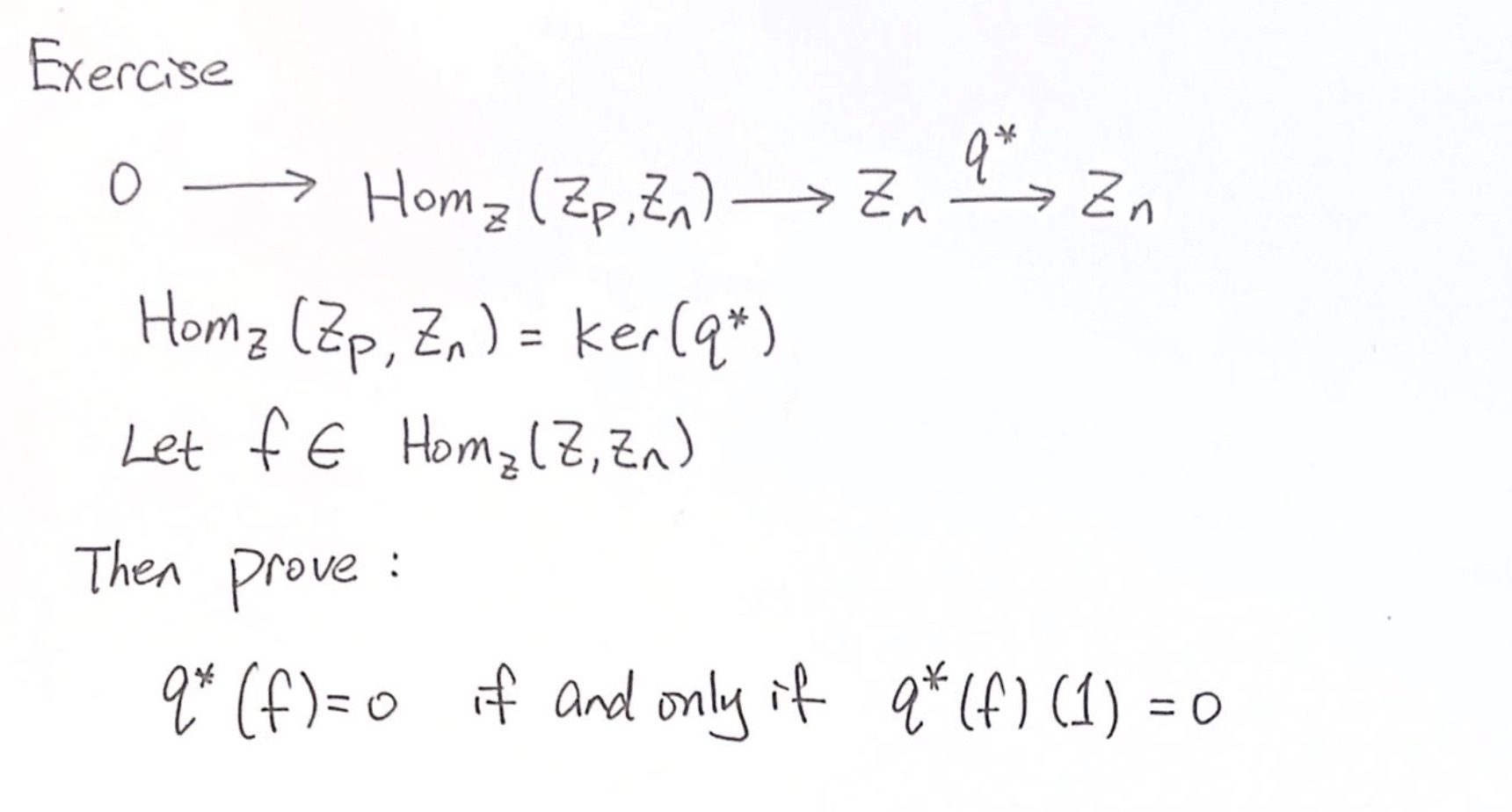 Exercise 0 - Hom = ( 2p, En ) - En  style=