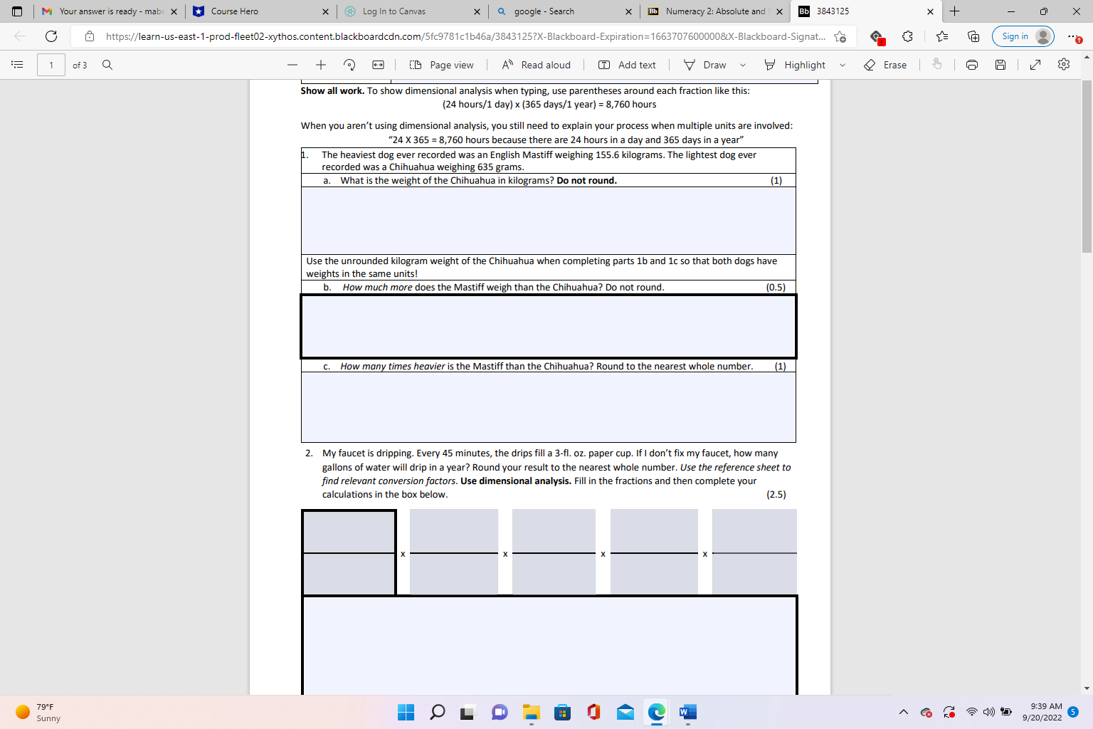 |M Your answer is ready - mabe X Course Hero x