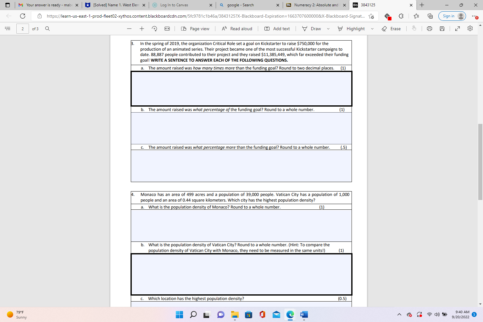 |M Your answer is ready - mabe X Course Hero x