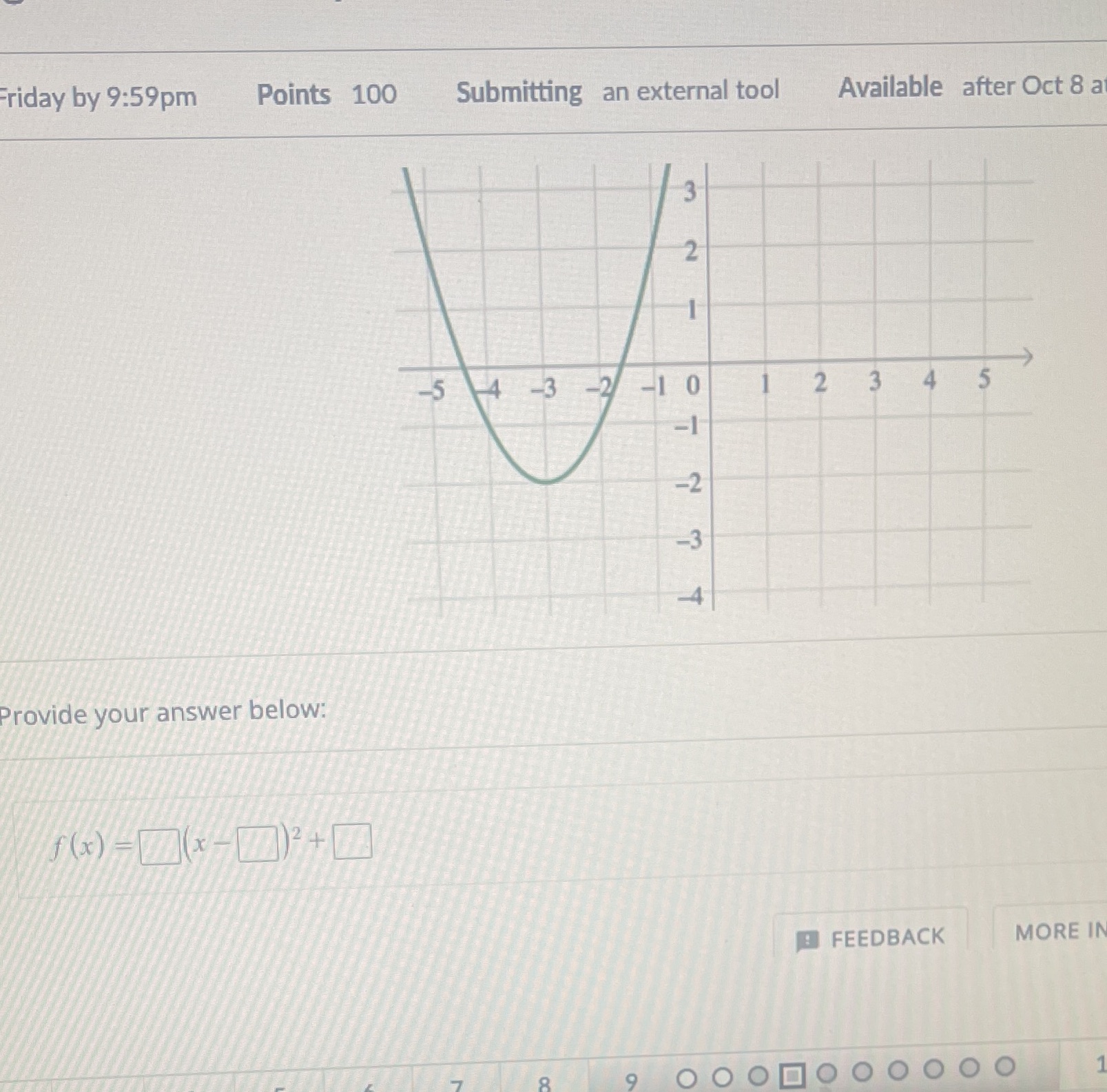 Friday by 9:59pm Points 100 Submitting an