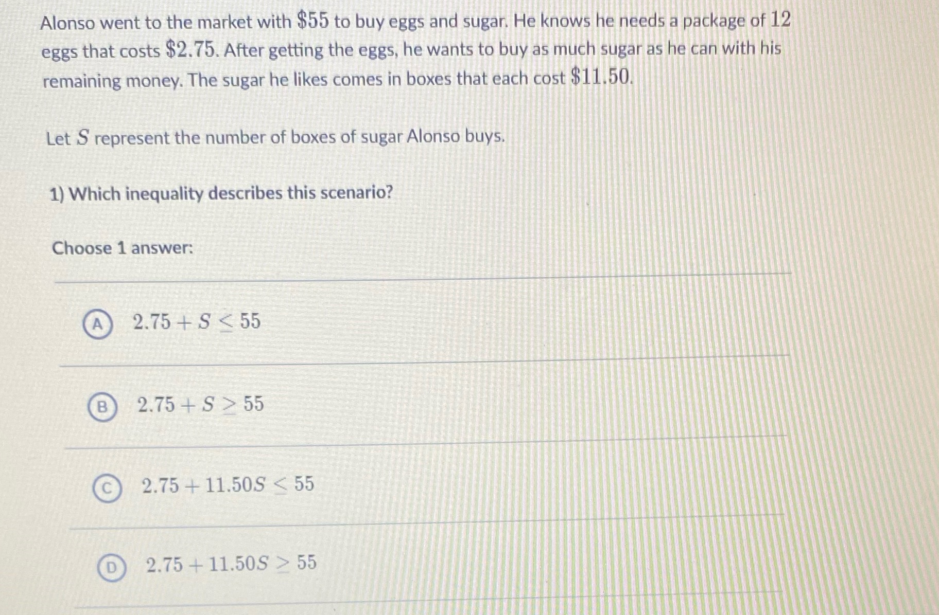 I need help plzzzz??? Alonso went to the market