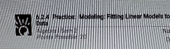 6.2.4 Practice: Modeling: Fitting Linear Models