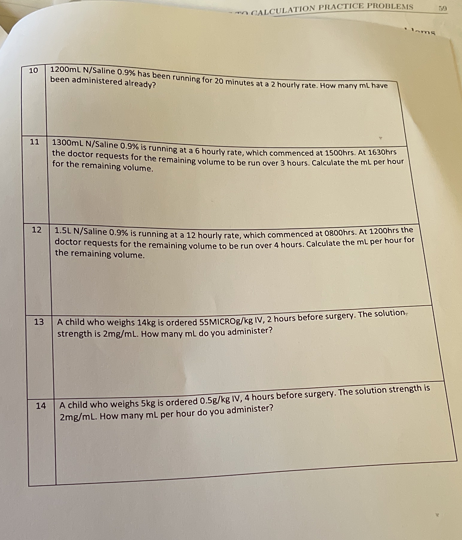 Help with these problems please TO CALCULATION