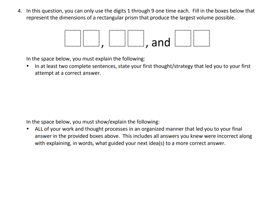 4. In this question, you can only use the digits