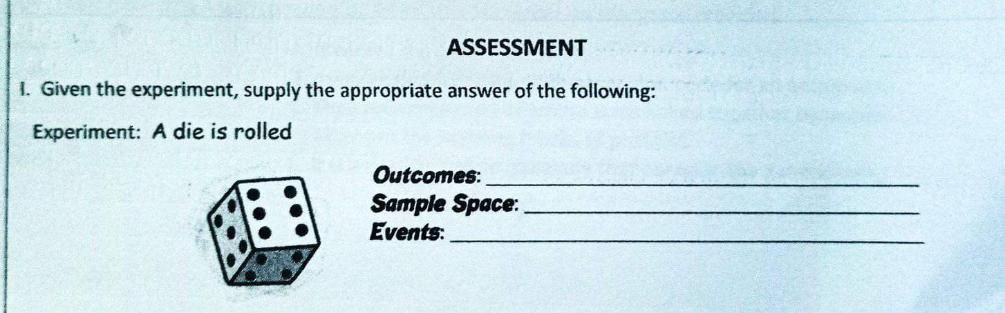 Il. Read each item carefully and identify if