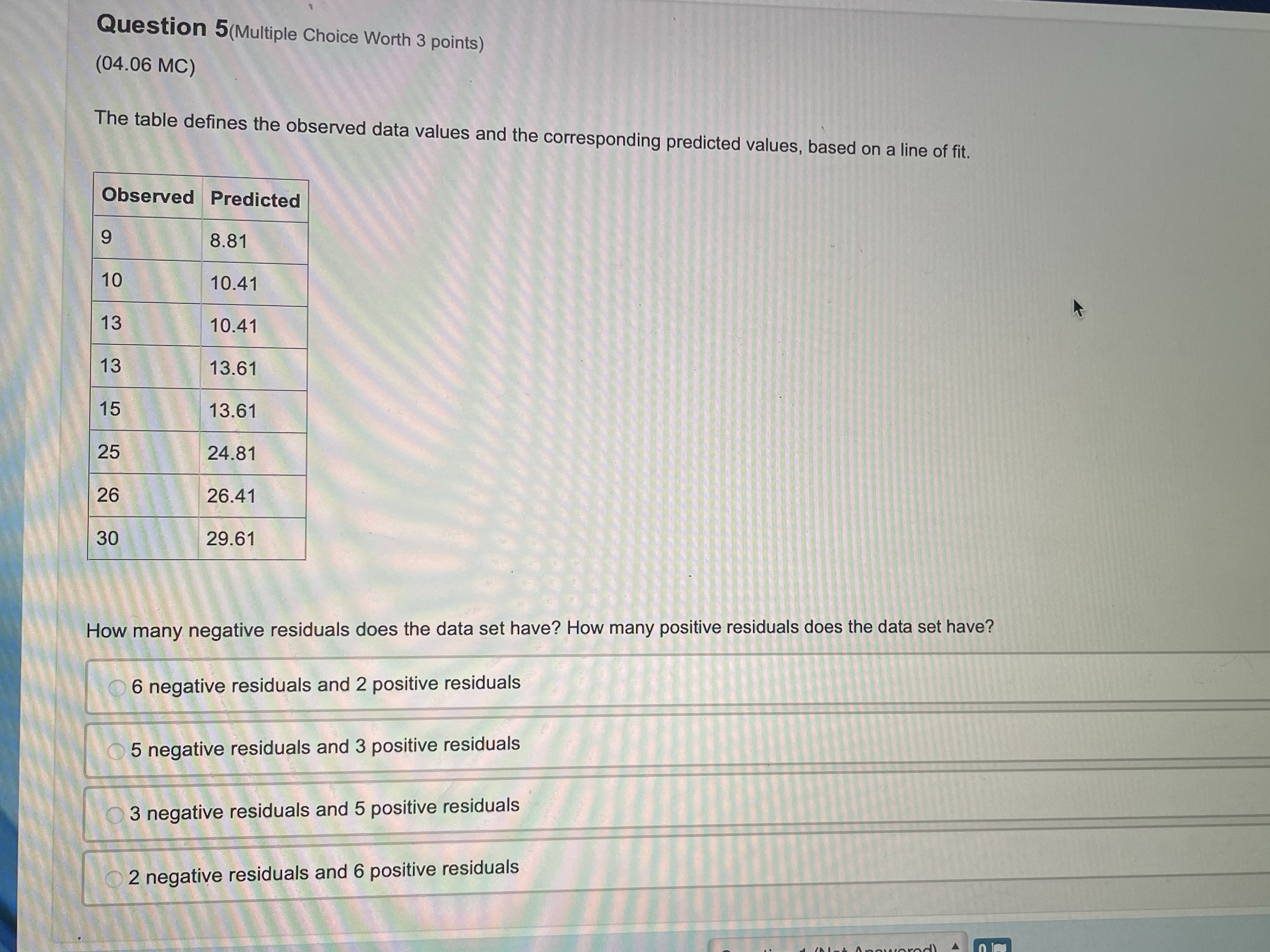 question 5, please answer Question 5(Multiple