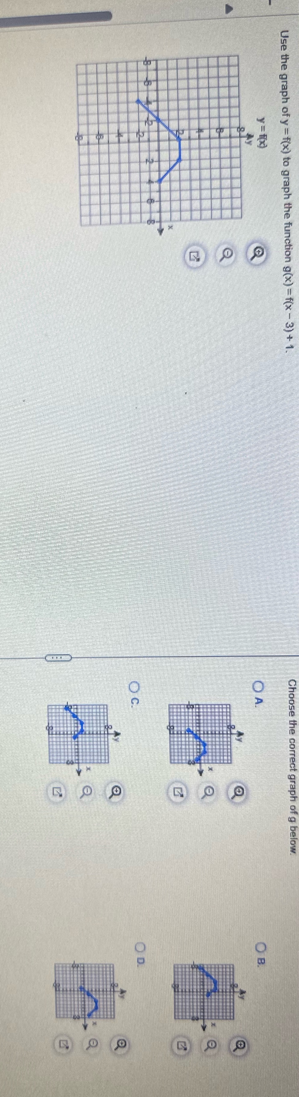 Use the graph of y = f(x) to graph the function
