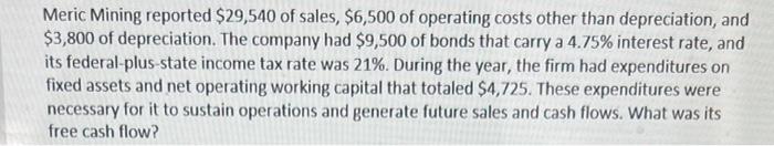 Need help..... Meric Mining reported $29,540 of