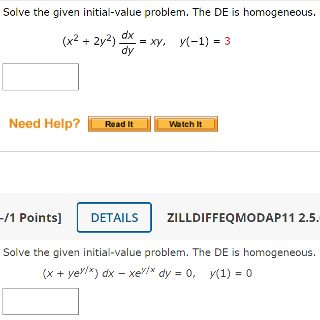 \fSolve the given initial-value problem. The DE