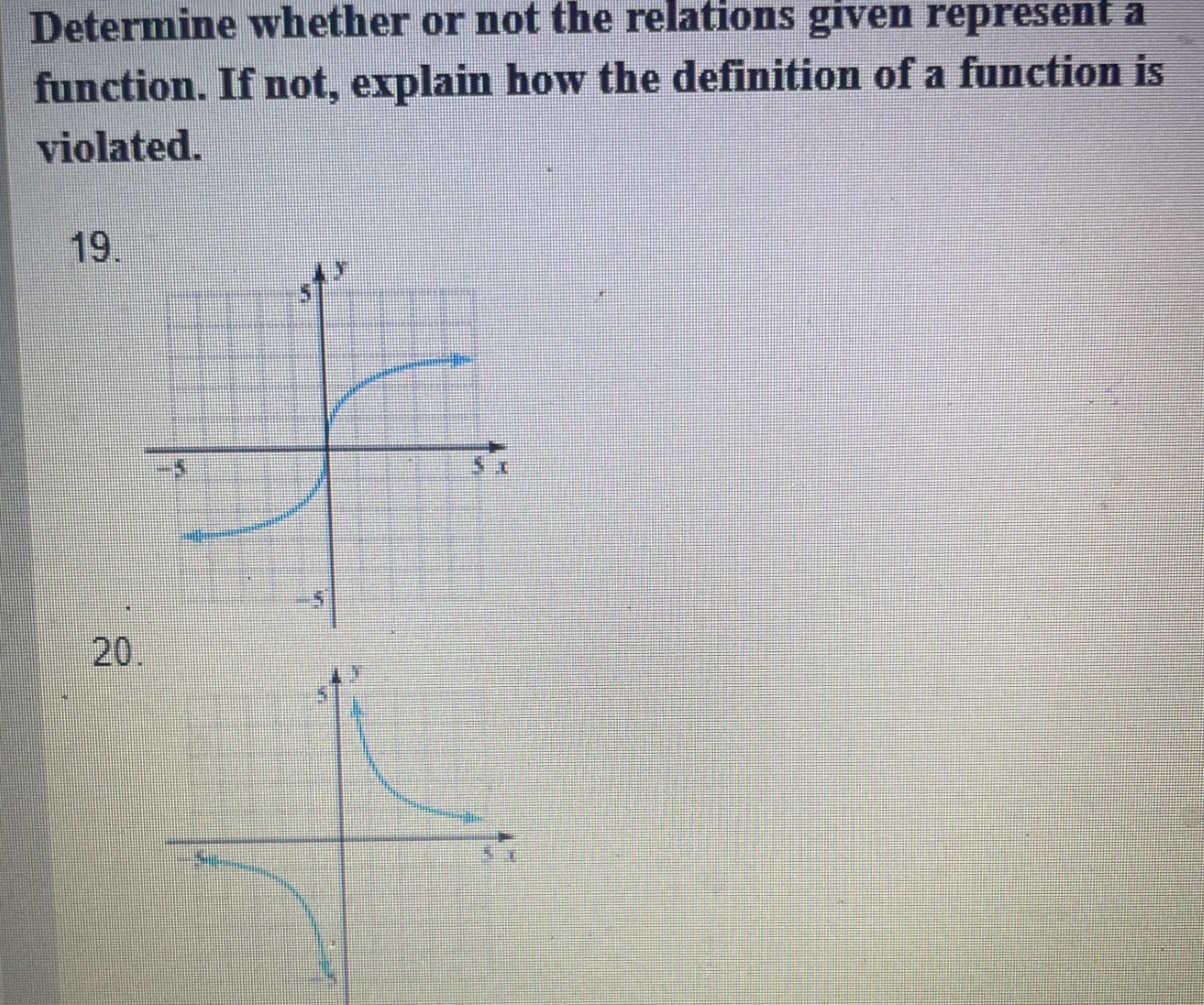 Instructions: Only answer #20. Using the vertical