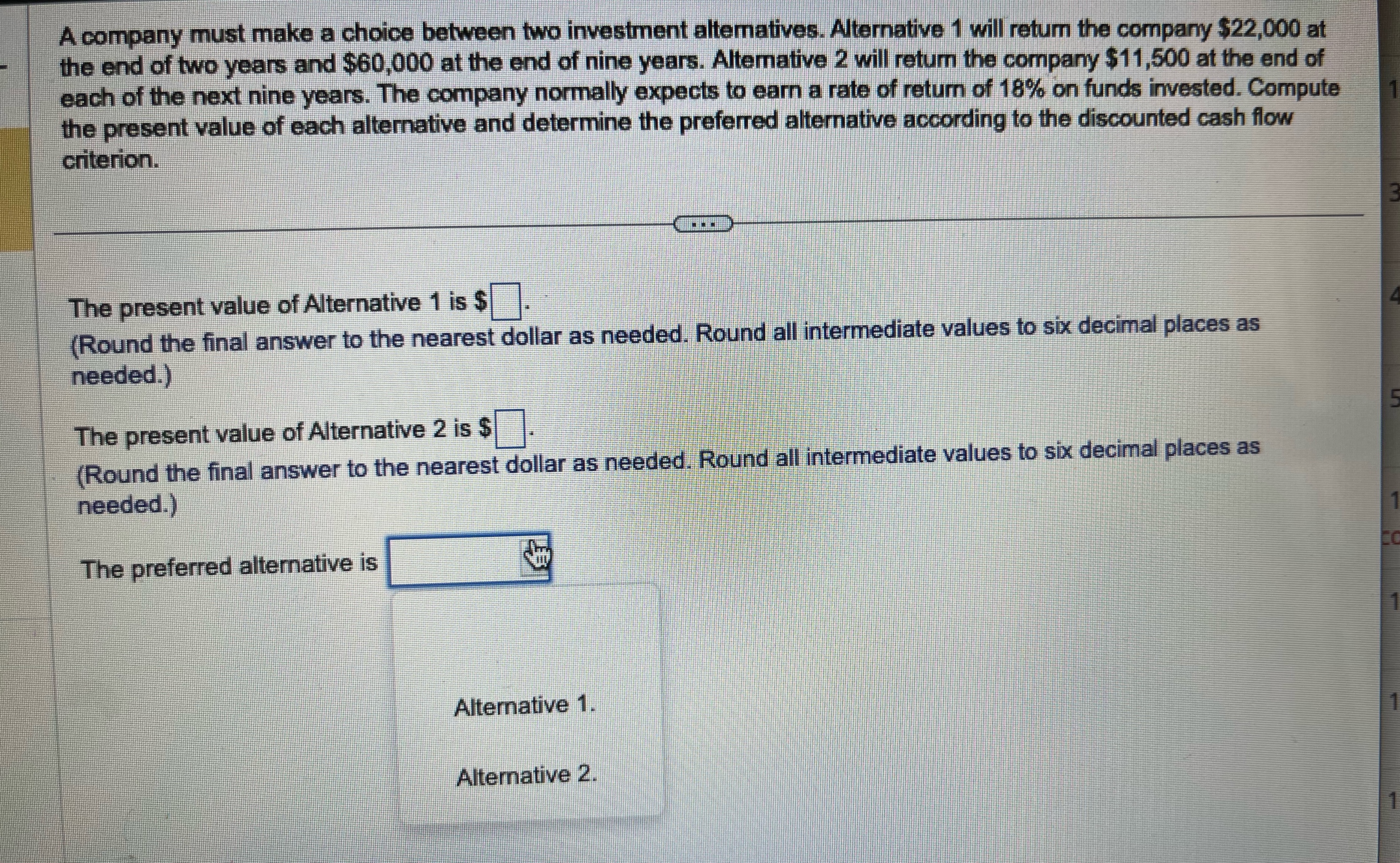 PLEASE US BA II PLUS CALCULATOR A company must