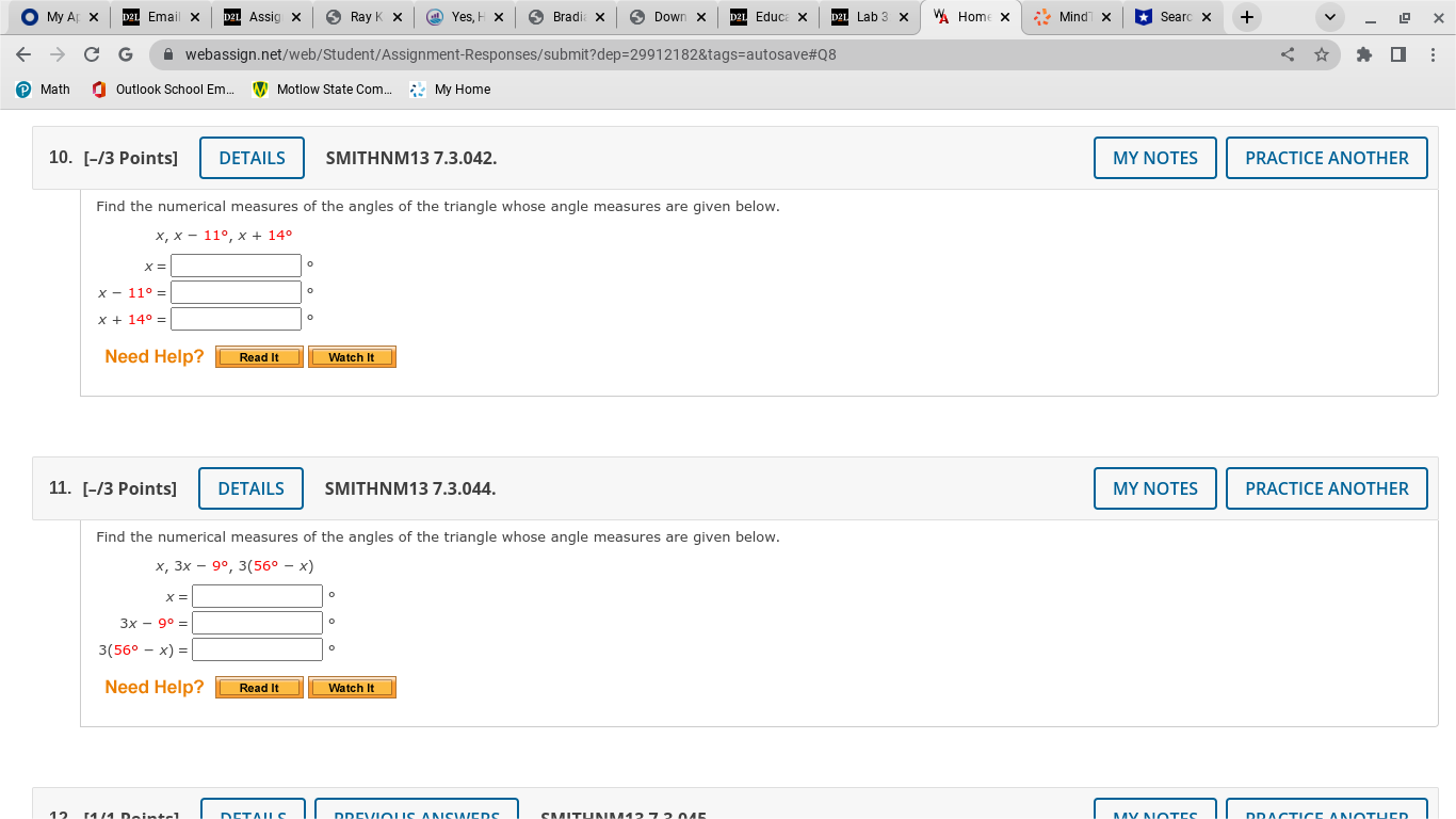O My AF X DZL Email X D21 Assig X 5 Ray K X < @